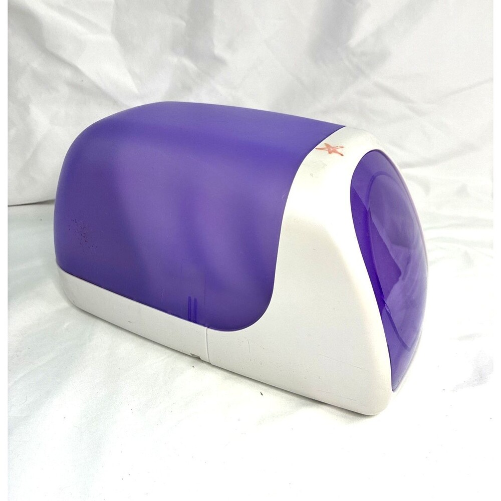 Fellowes Desktop CD DVD One Touch Purple Storage Box 60 Disc Capacity Working